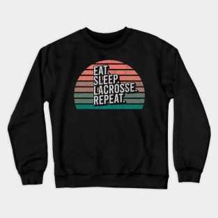 Vintage Retro Quote Eat Sleep Repaet Inspiration Crewneck Sweatshirt